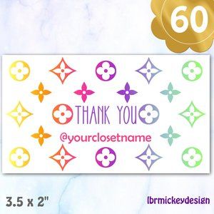 60 Thank You Cards Note Cards